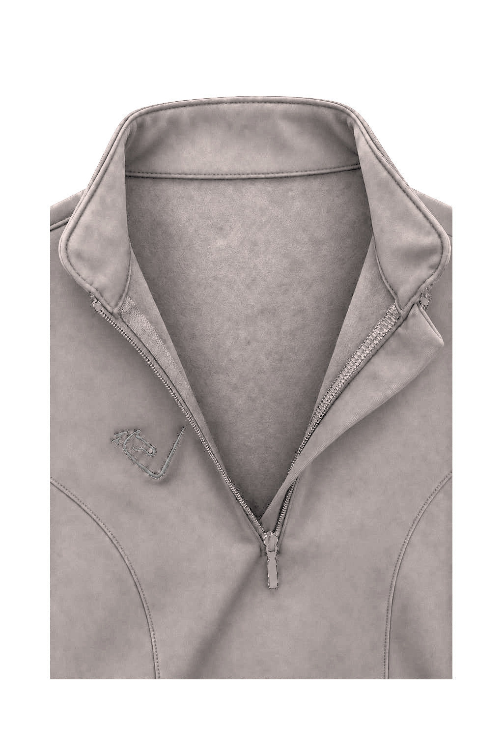 Snowball Thermo Langarmshirt – Taupe, Innenfutter, Farbvisualisierung