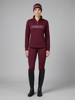 Zip Pullover - Etalon Equestrian - Burgundy