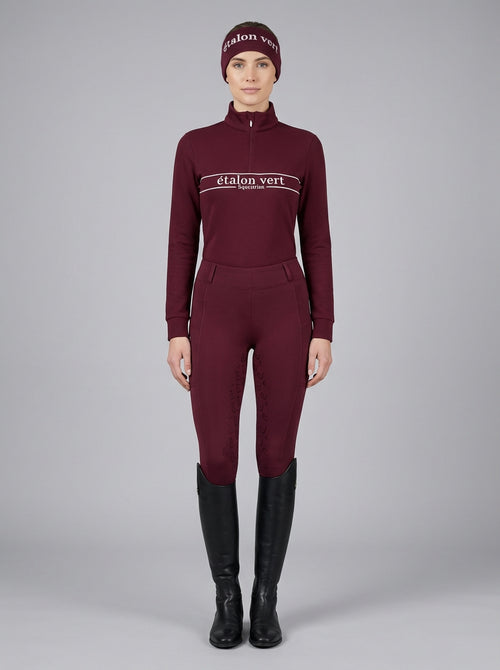 Zip Pullover - Etalon Equestrian - Burgundy