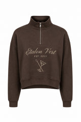 Zip Sweater - Brown