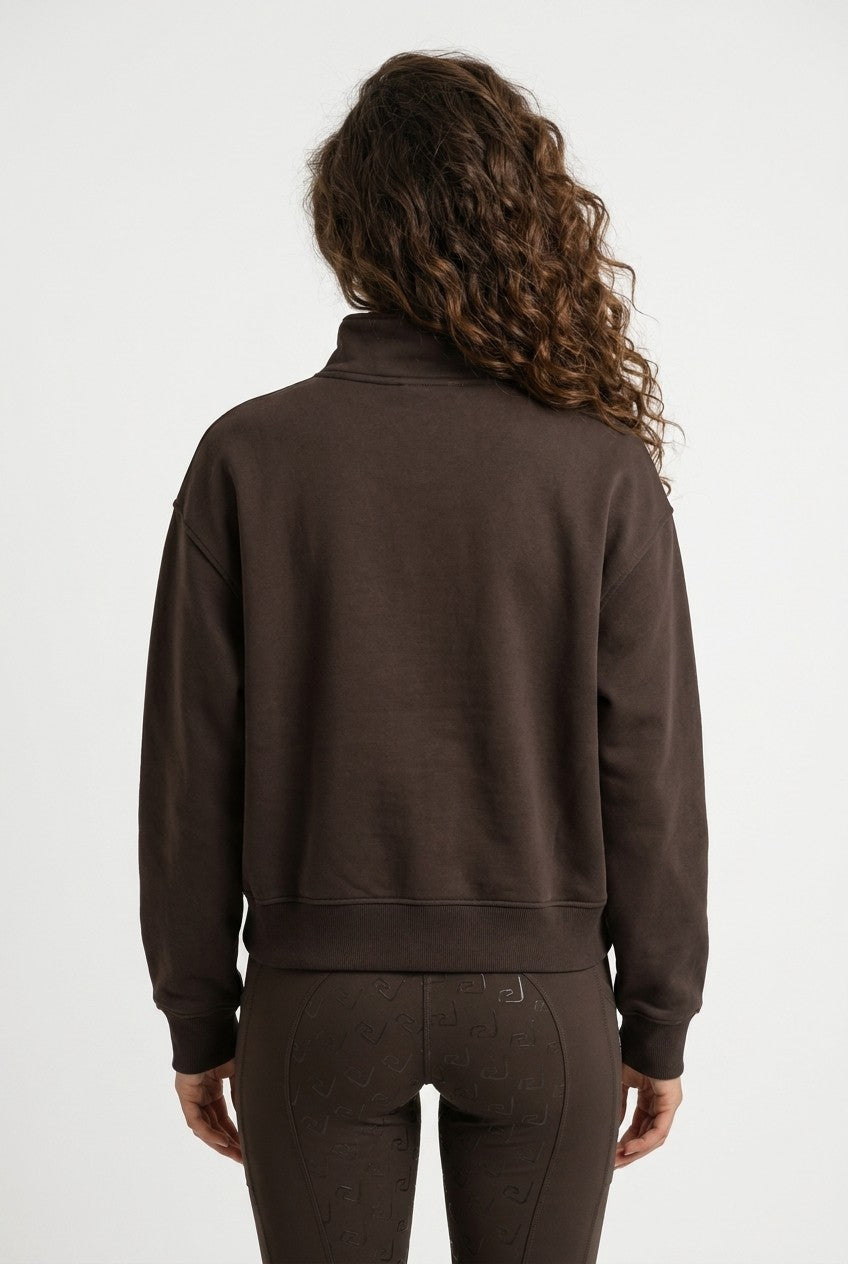 Zip Sweater - Brown