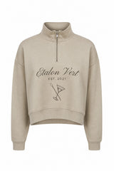 Zip Sweater - Beige