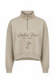 Zip Sweater - Beige