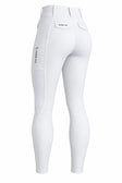 Turnier-Reitleggings Kniegrip - White