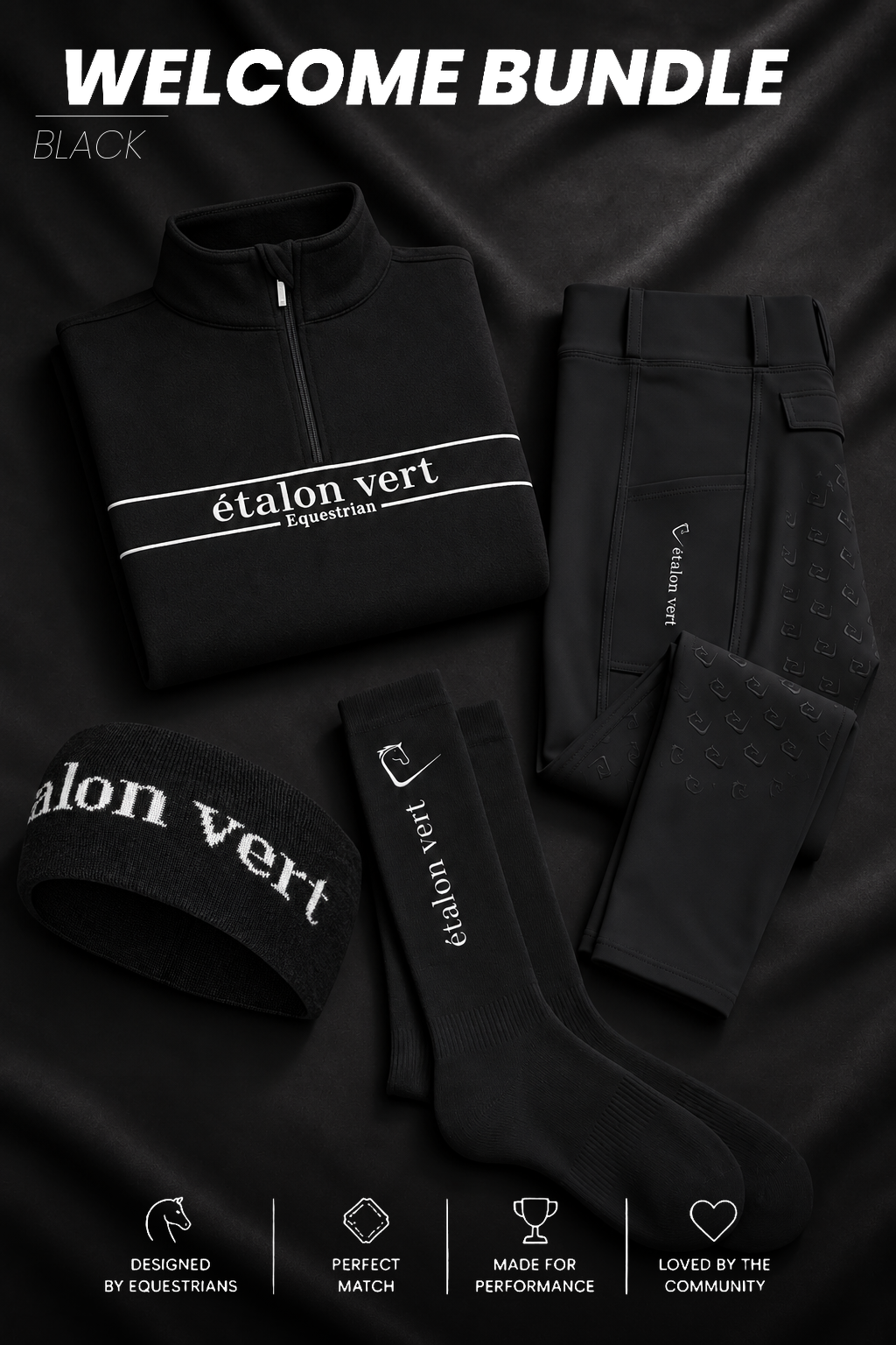 Welcome Bundle black – Flatlay
