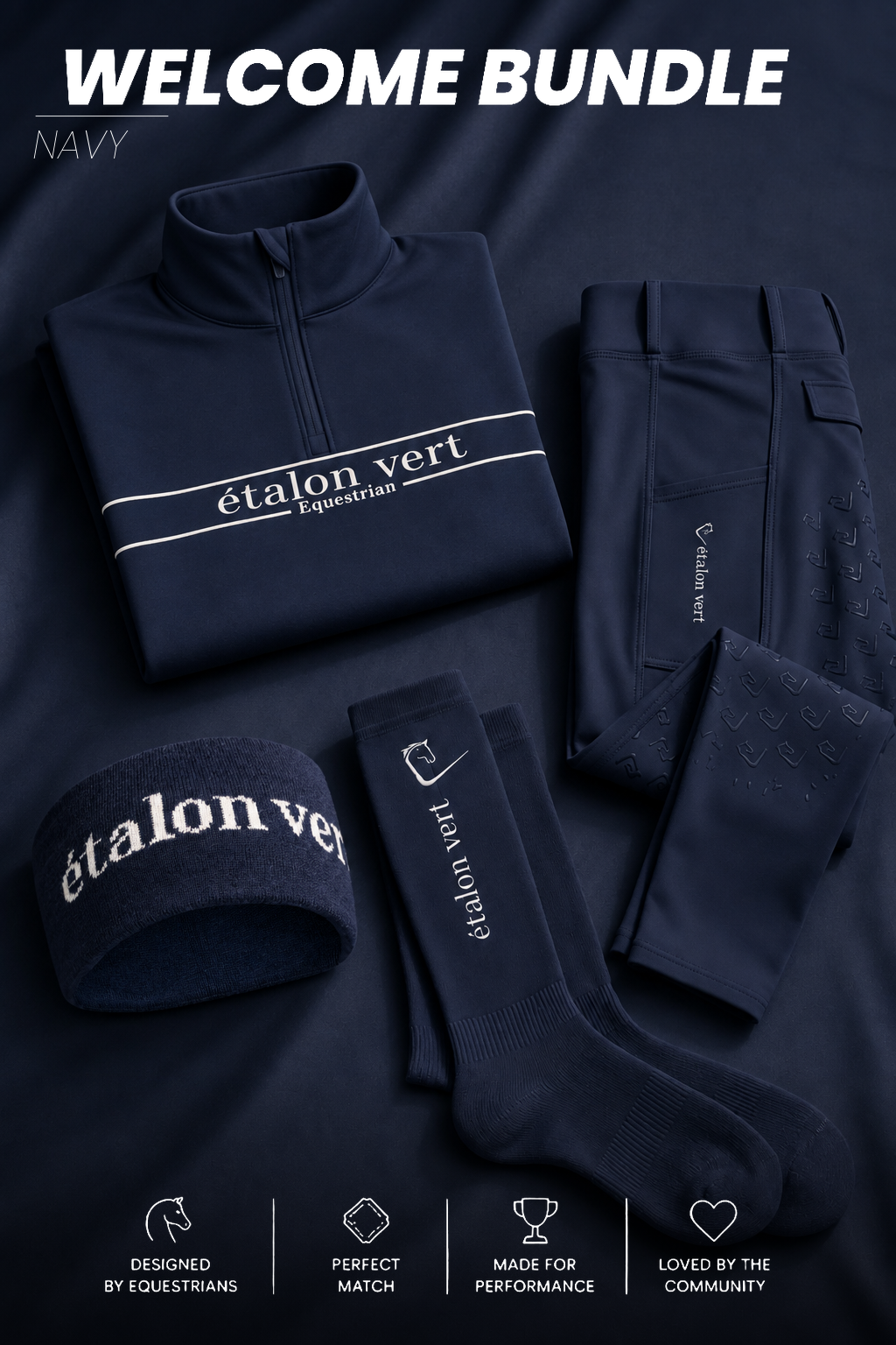 Welcome Bundle navy – Flatlay