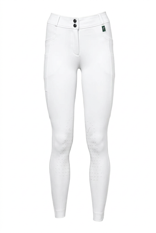 Belissimo 2.0 Reithose Kniegripp - White