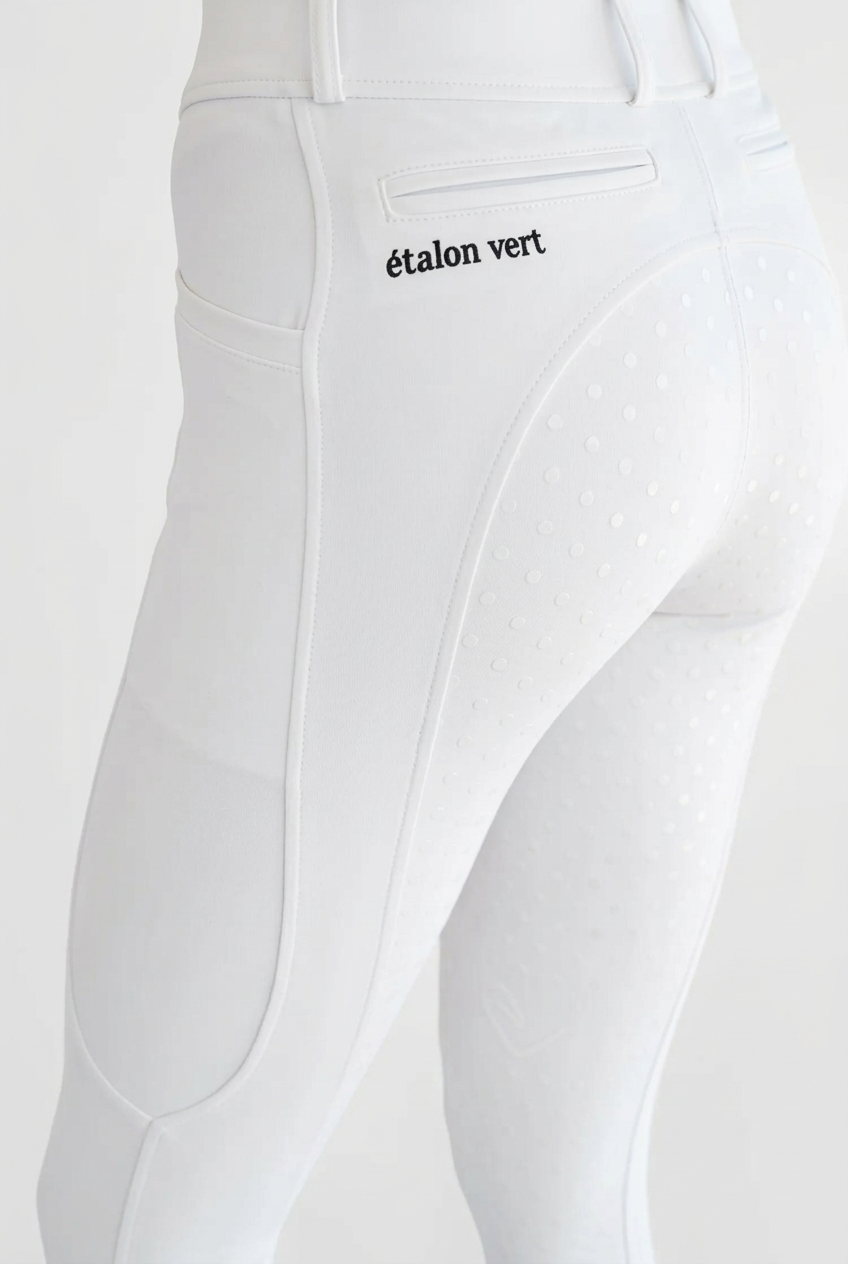 Belissimo 2.0 Reithose mit Leggings Komfort Vollgrip - White