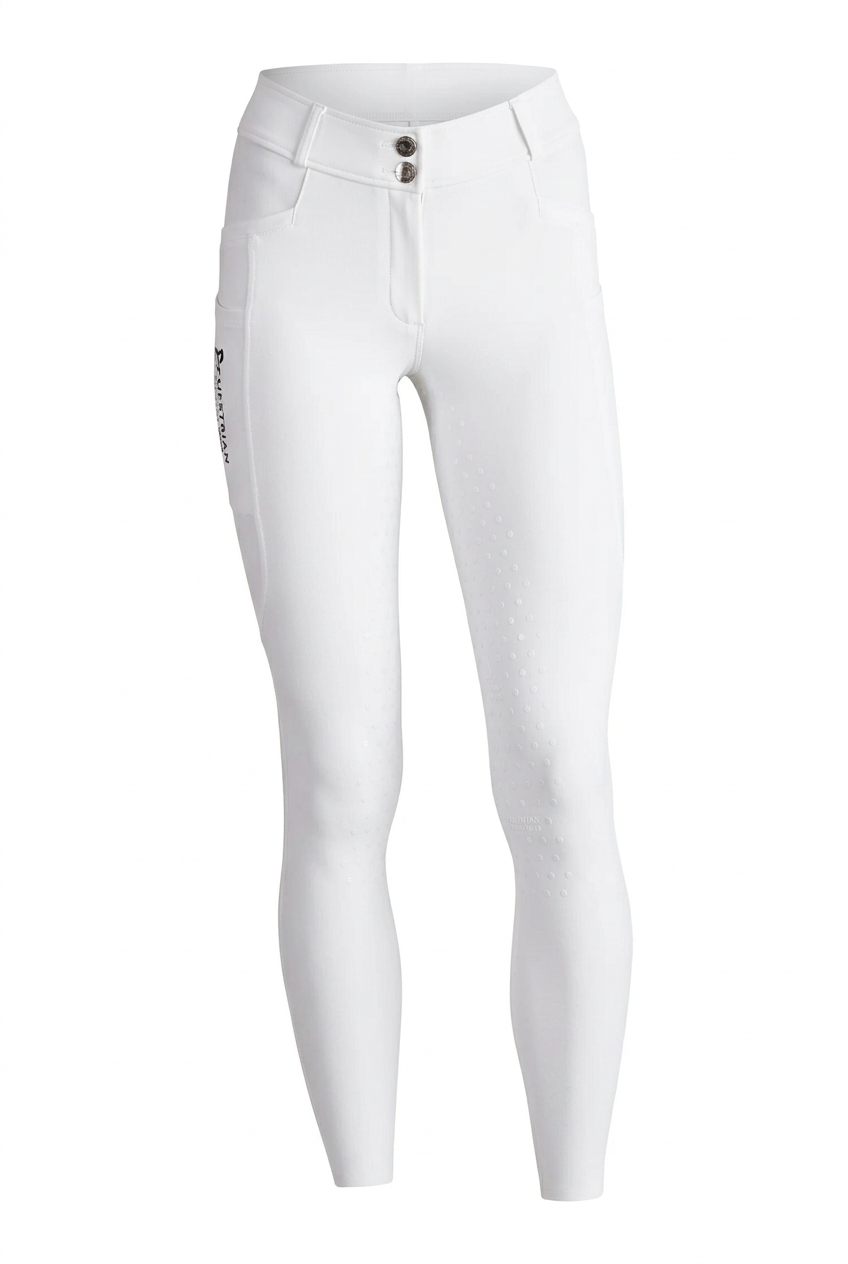 Belissimo 2.0 Reithose mit Leggings Komfort Vollgrip - White