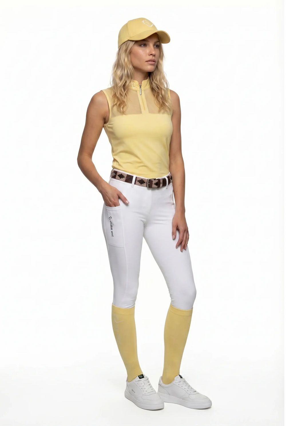 Star Gold Sleeveless Mesh - Butter Yellow